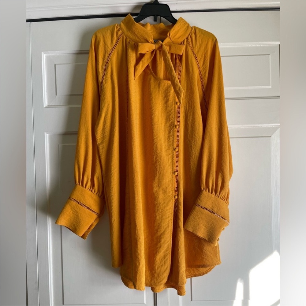 Mustard Color Dress / Tunic / Smock. Brand “LUCKY AND BLESSED" Size Large.